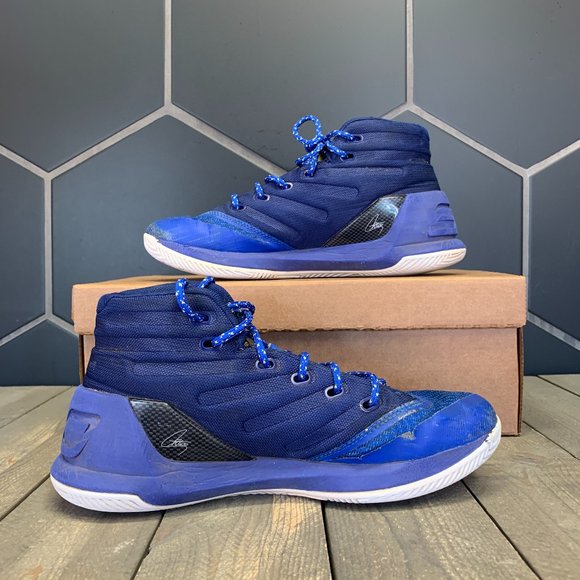 ~Used W/O Box! Under Armour Curry 3 GS Dub Nation Basketball Sneakers Size 6Y - Picture 2 of 6